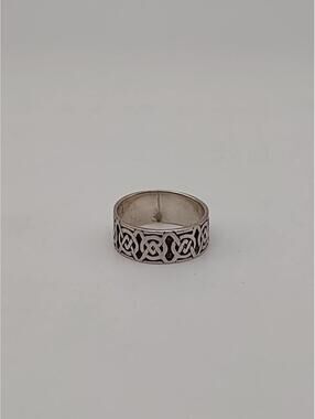 Sterling Silver Celtic Knot Band Ring Sz 9 925